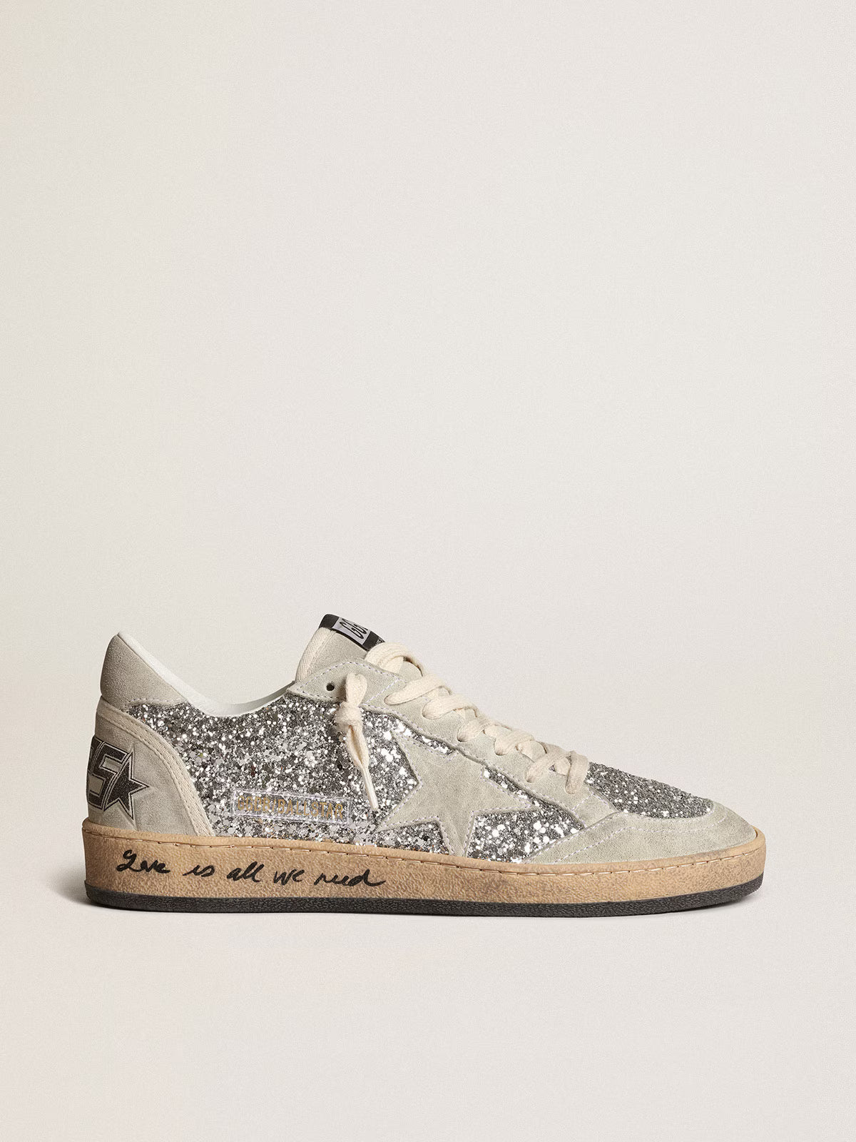 Golden Goose Ball Star pour femme à paillettes argentées