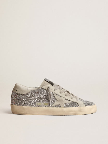 Golden Goose Super-Star à paillettes argentées