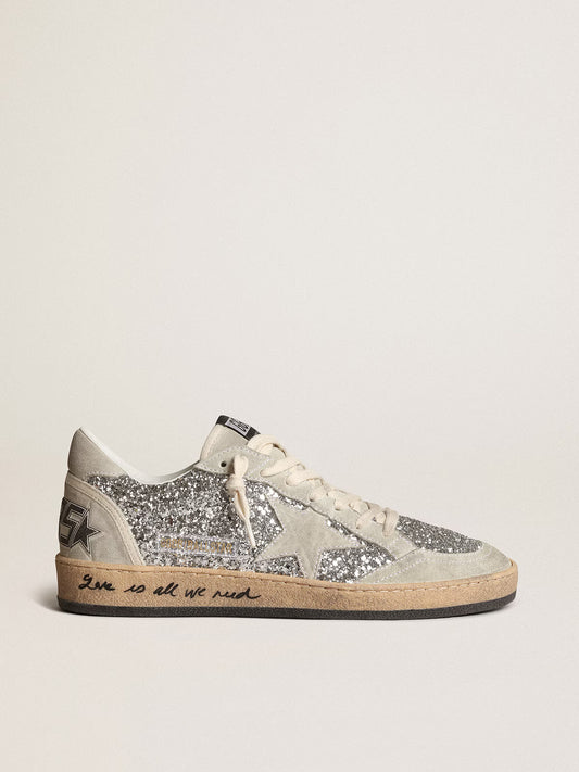 Golden Goose Ball Star pour femme à paillettes argentées